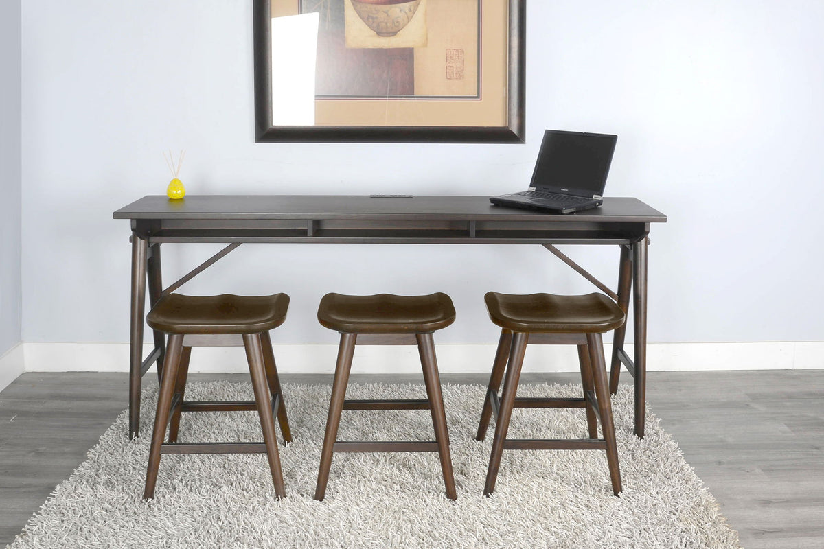 Americana - Console Table With USB Power Pack - Dark Brown