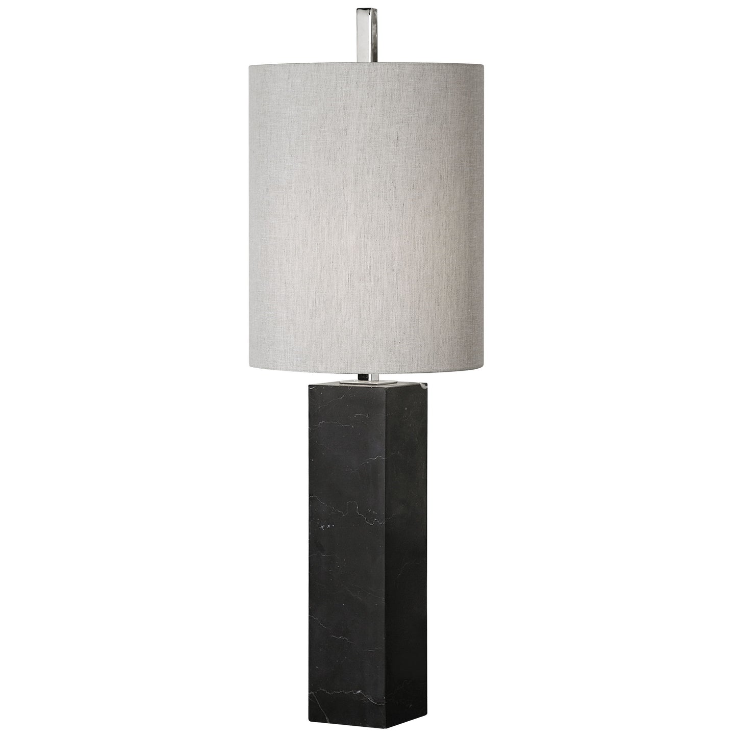 Delaney - Marble Column Accent Lamp - Black