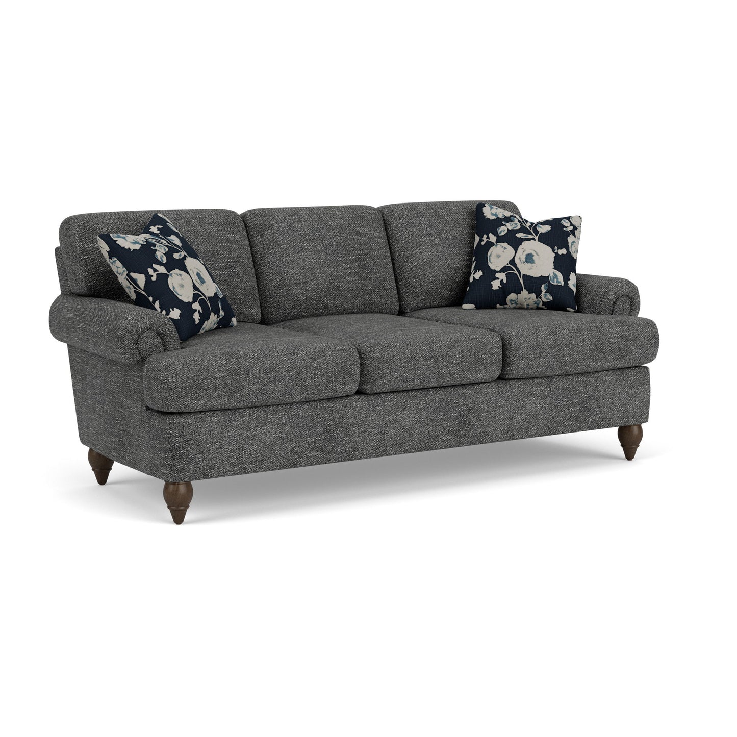 Moxy - Fabric Sofa, T-Shaped Seat Cushion, Rolled Arms
