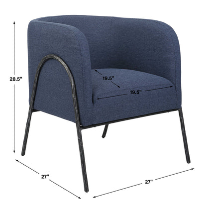 Jacobsen - Barrel Chair - Denim