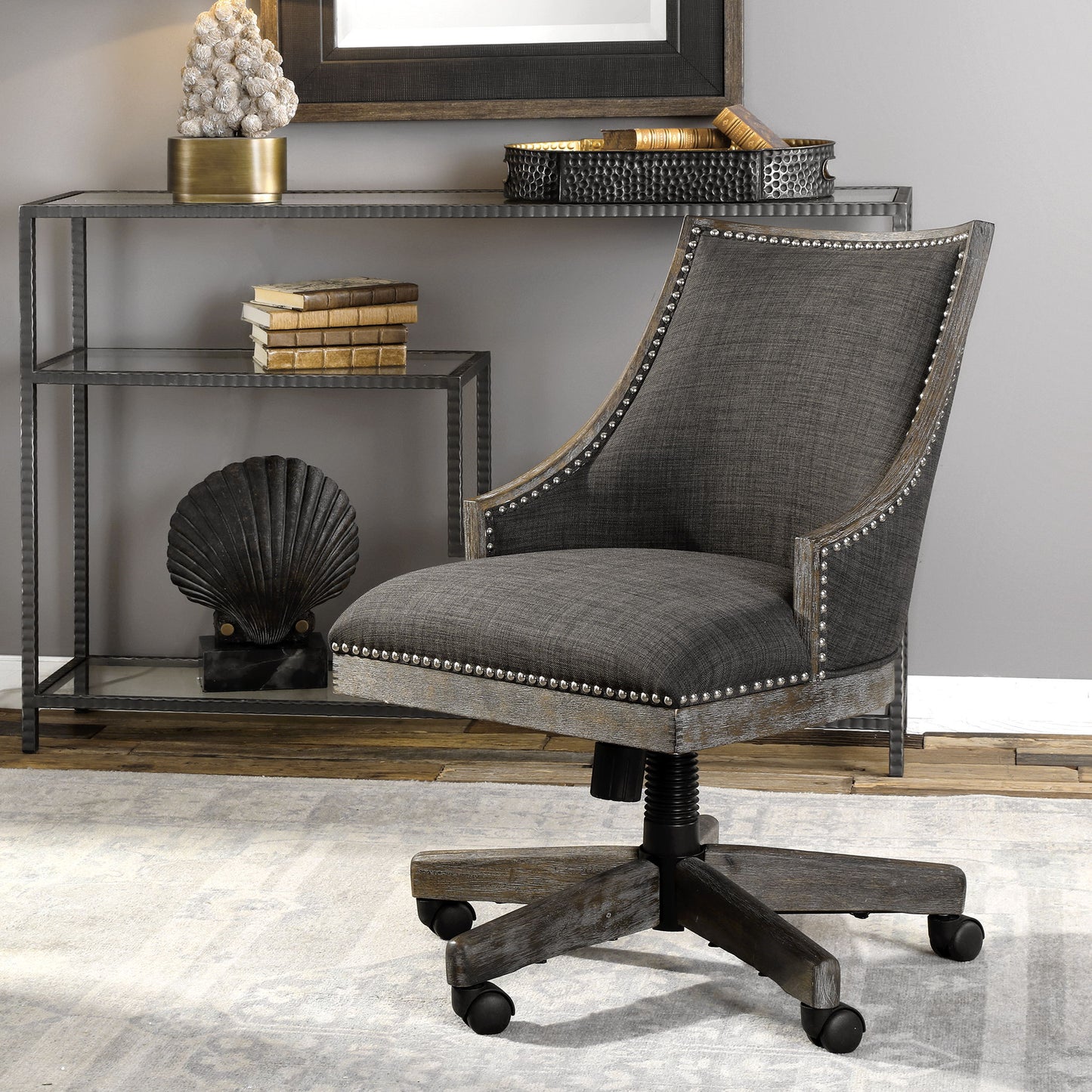 Aidrian - Desk Chair - Charcoal