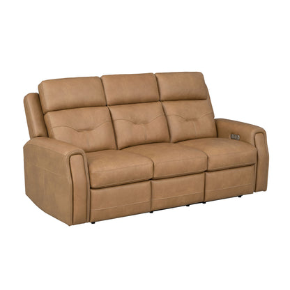 Felix - Power Reclining Sofa With Power Headrest, Lumbar, Heat & Massage