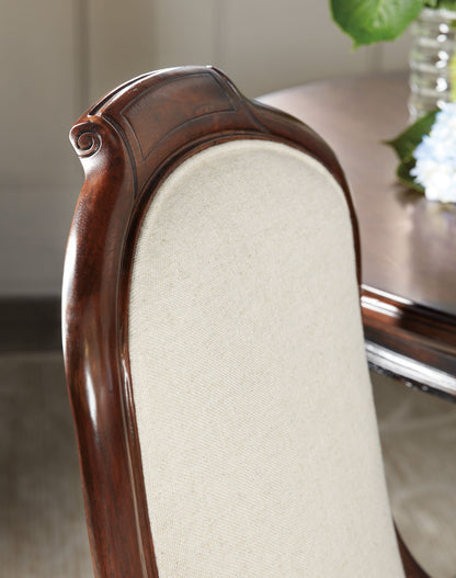 Charleston - Upholstered Side Chair (Set of 2) - Dark Brown