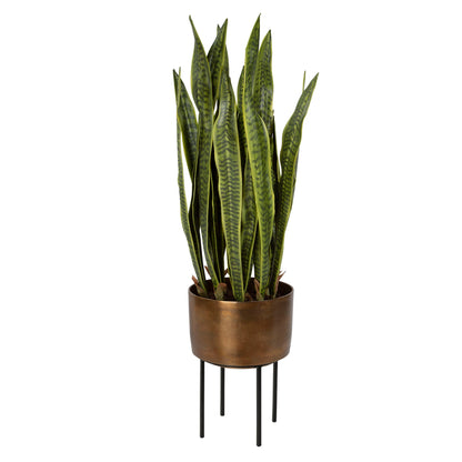 Fasita - Brass Planter 2 Cartons - Green