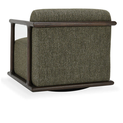 Lucia - Swivel Accent Chair - Kale Green