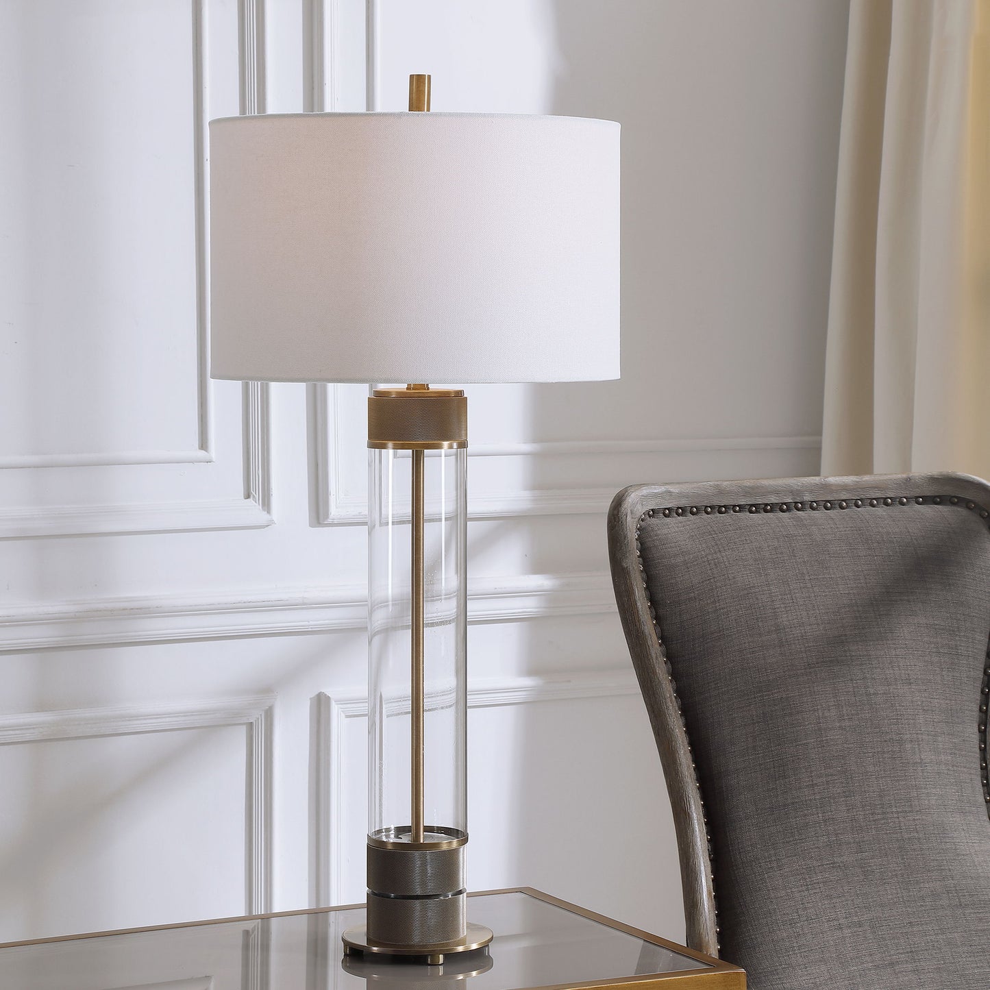 Anmer - Industrial Table Lamp - Light Brown