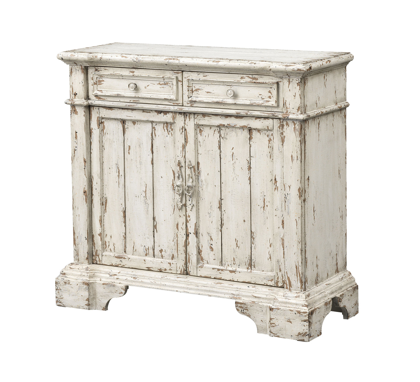 Olivia - Two Door Two Drawer Cabinet - Aged Cream