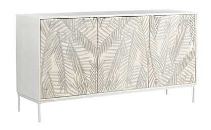 Cloudfield - Three Door Credenza - Weathered White