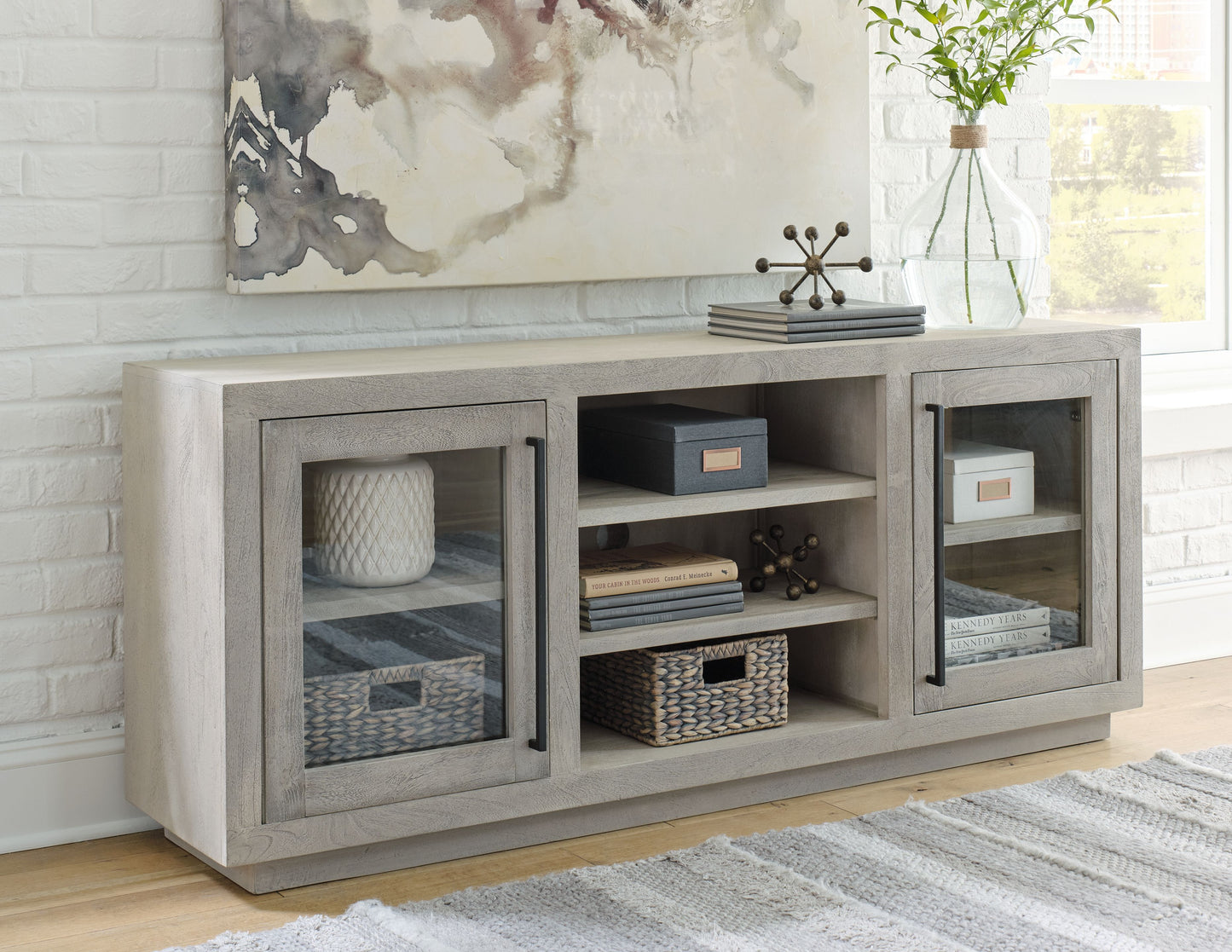 Lockthorne - Warm Gray - Accent Cabinet