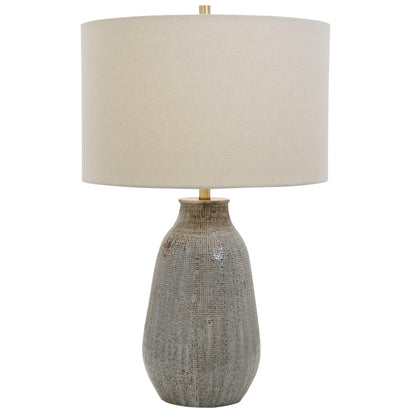 Monacan - Textured Table Lamp - Gray