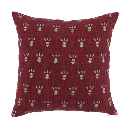 Monica - VE Pillow - Rasberry Red