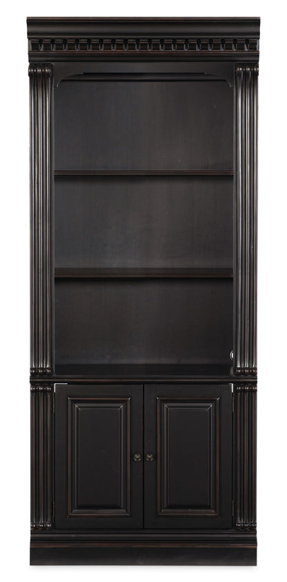 Telluride - Bunching Bookcase (With Doors) - Black