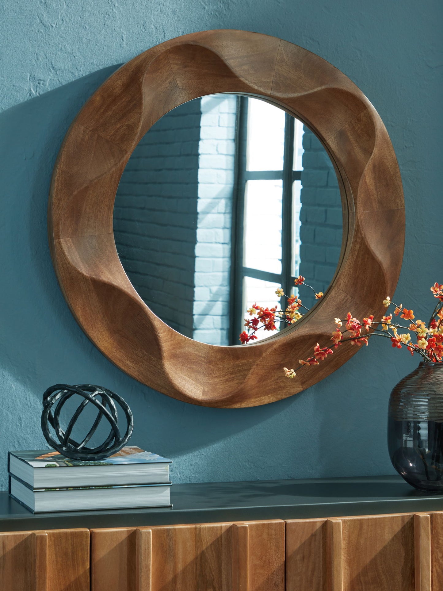 Aajon - Accent Mirror - Brown
