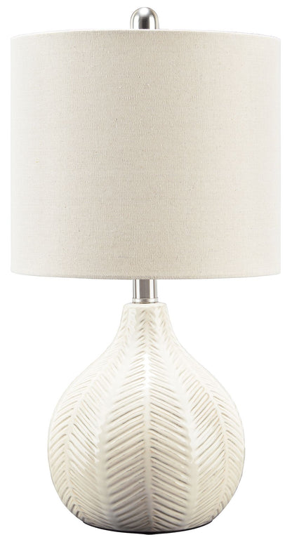 Rainermen - Off White - Ceramic Table Lamp