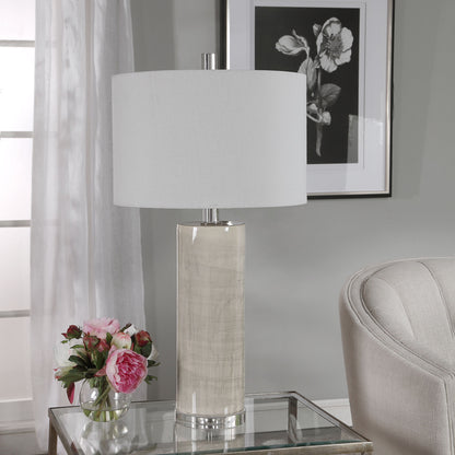 Zesiro - Modern Table Lamp - Pearl Silver