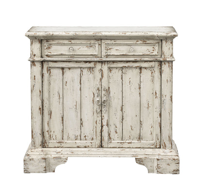 Olivia - Two Door Two Drawer Cabinet - Aged Cream