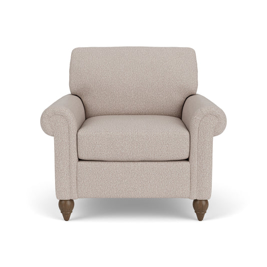 Moxy - Fabric Chair With Rolled Arms