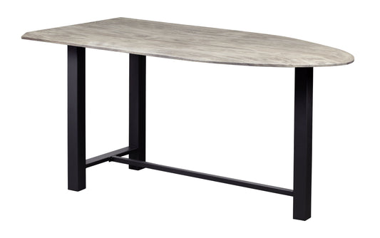 Yukon - Counter Height Dining Table - Sandblast Gray / Gunmetal Finish