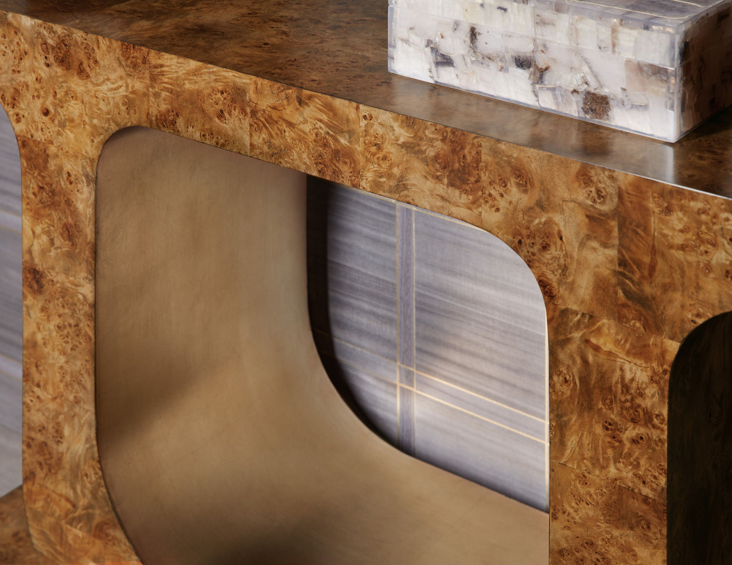 Melange - Burlesque Console Table - Light Brown