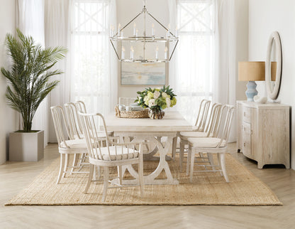 Serenity - Topsail Rectangle Dining Table With 2-18" Leaves - Beige