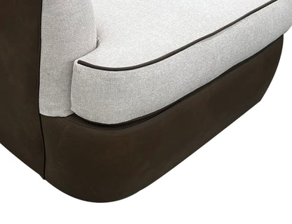 Tumbi - Armchair - Ivory / Brown