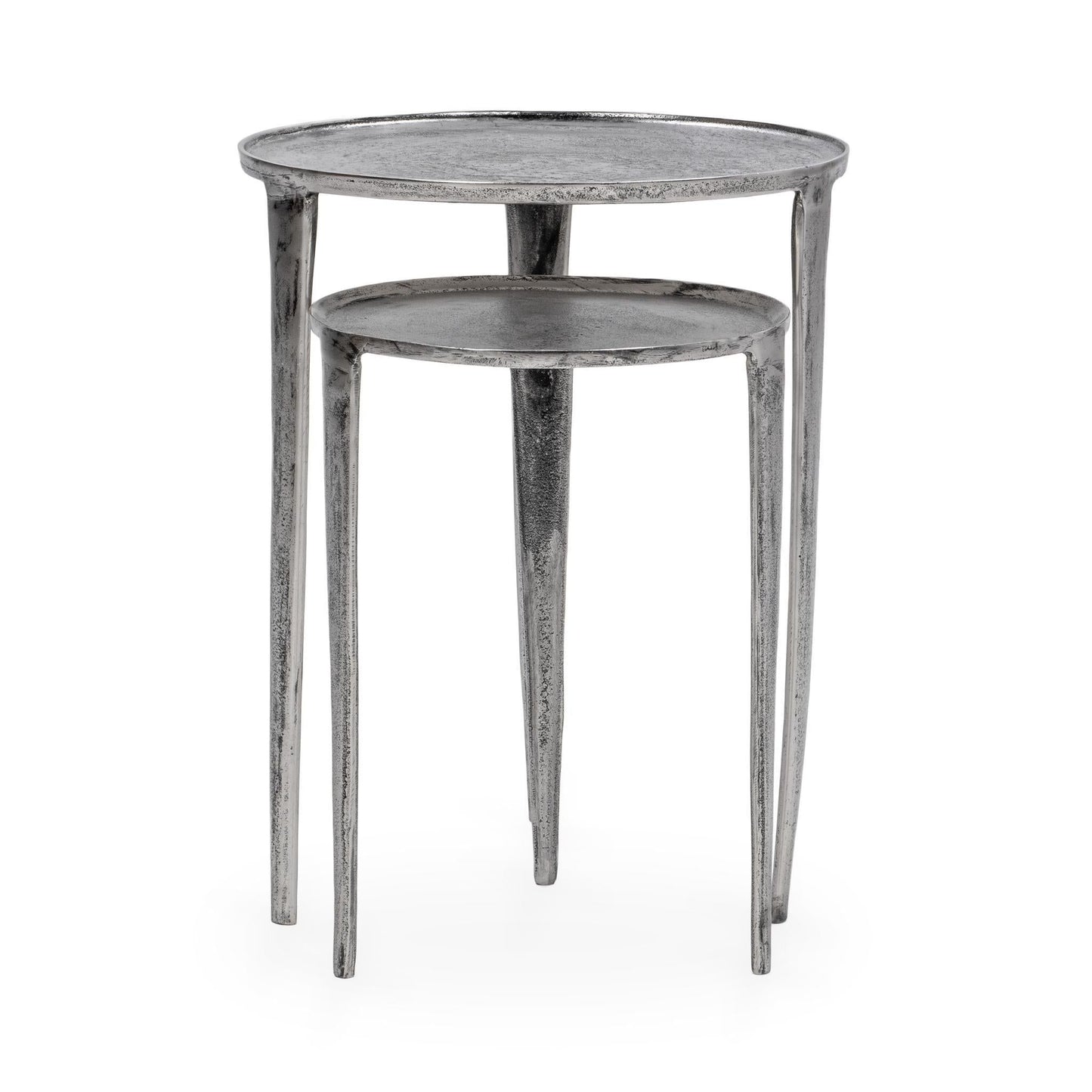 Elinor - Nesting Accent Tables (Set of 2) - Pearl Silver