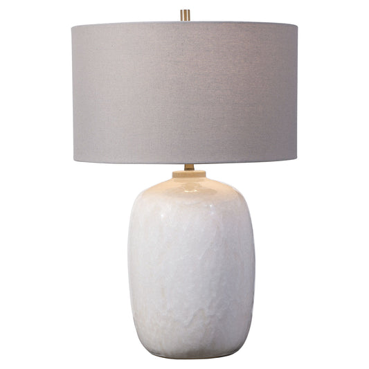 Winterscape - Glaze Table Lamp - White