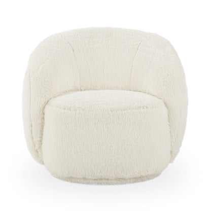 Adley - Plush Swivel Accent Chair