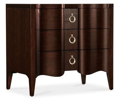 Bella Donna - Three-Drawer Nightstand - Dark Brown