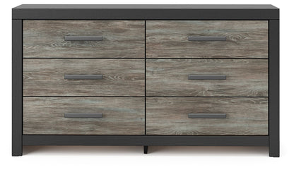 Broachmyn - 3 Pc. - Dresser And 2 Nightstands - Black / Gray