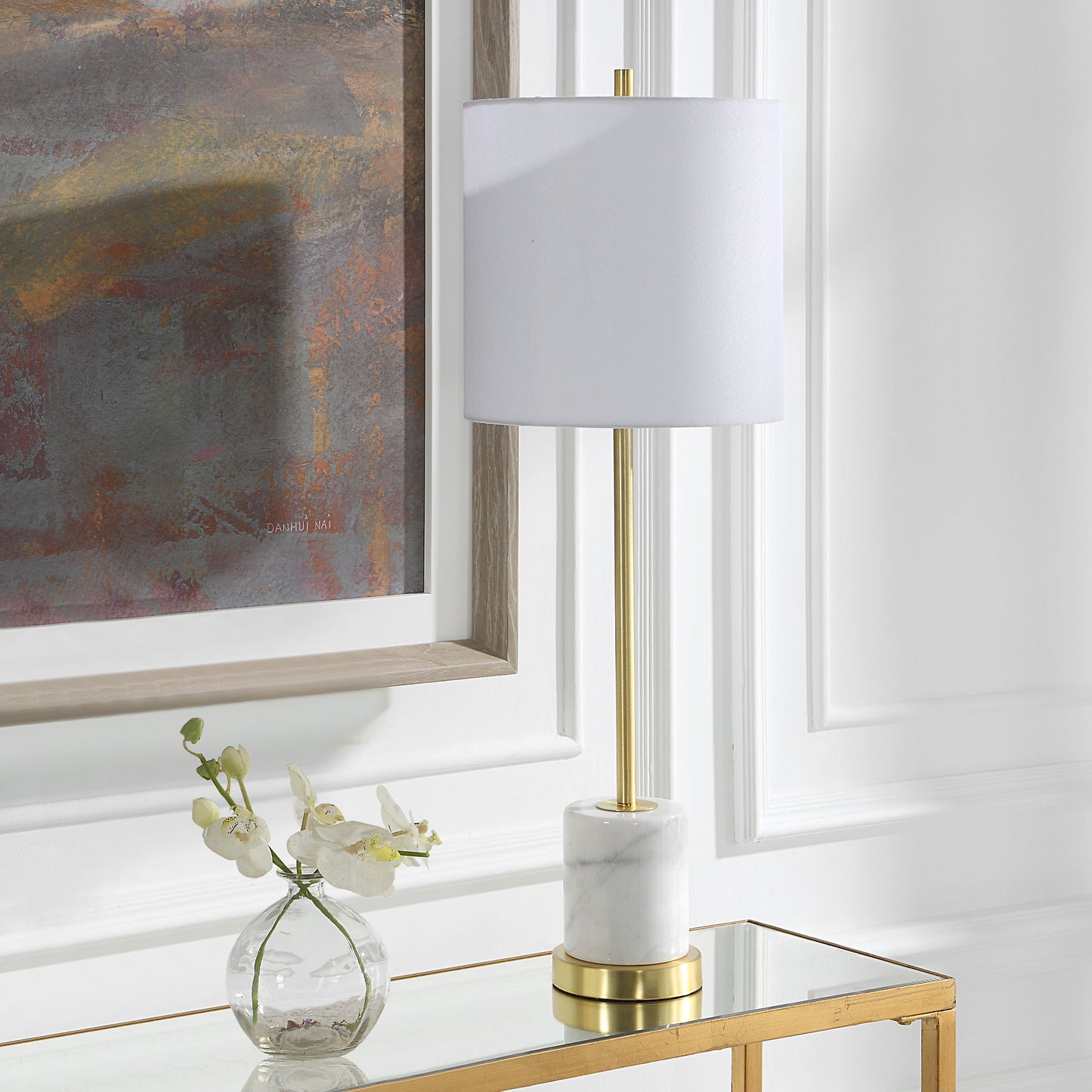 Turret - Gold Buffet Lamp