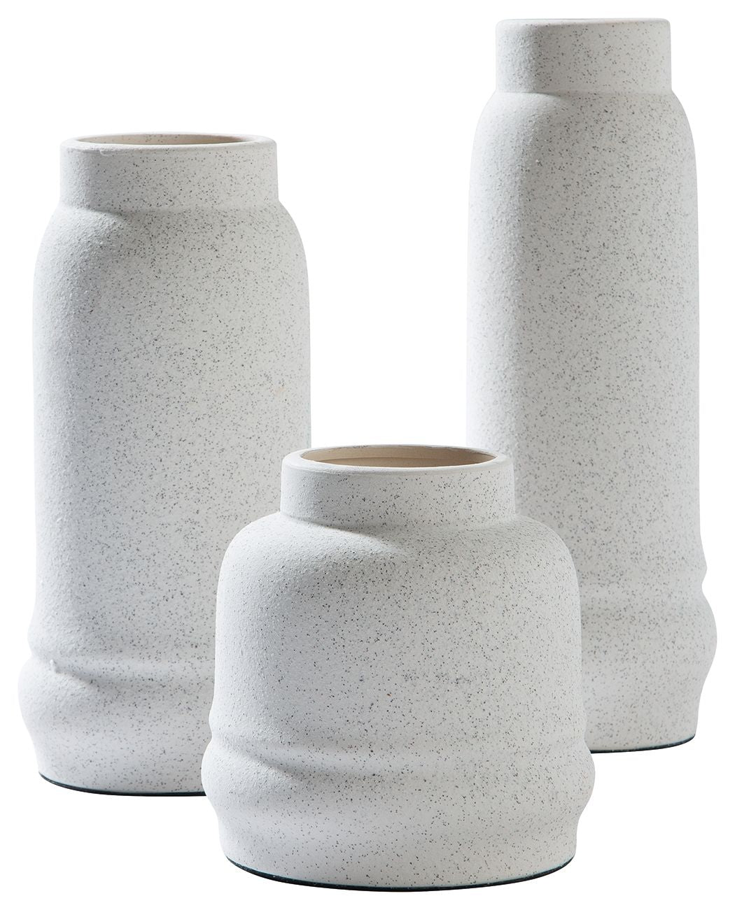 Jayden - White - Vase Set (Set of 3)