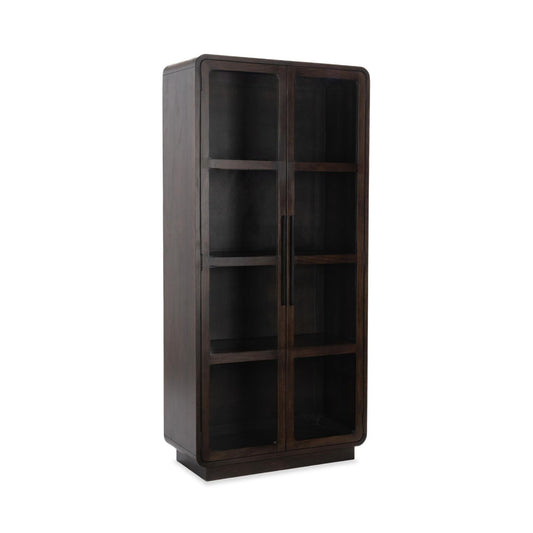 Rogers - Solid Wood Tall Cabinet - Brown