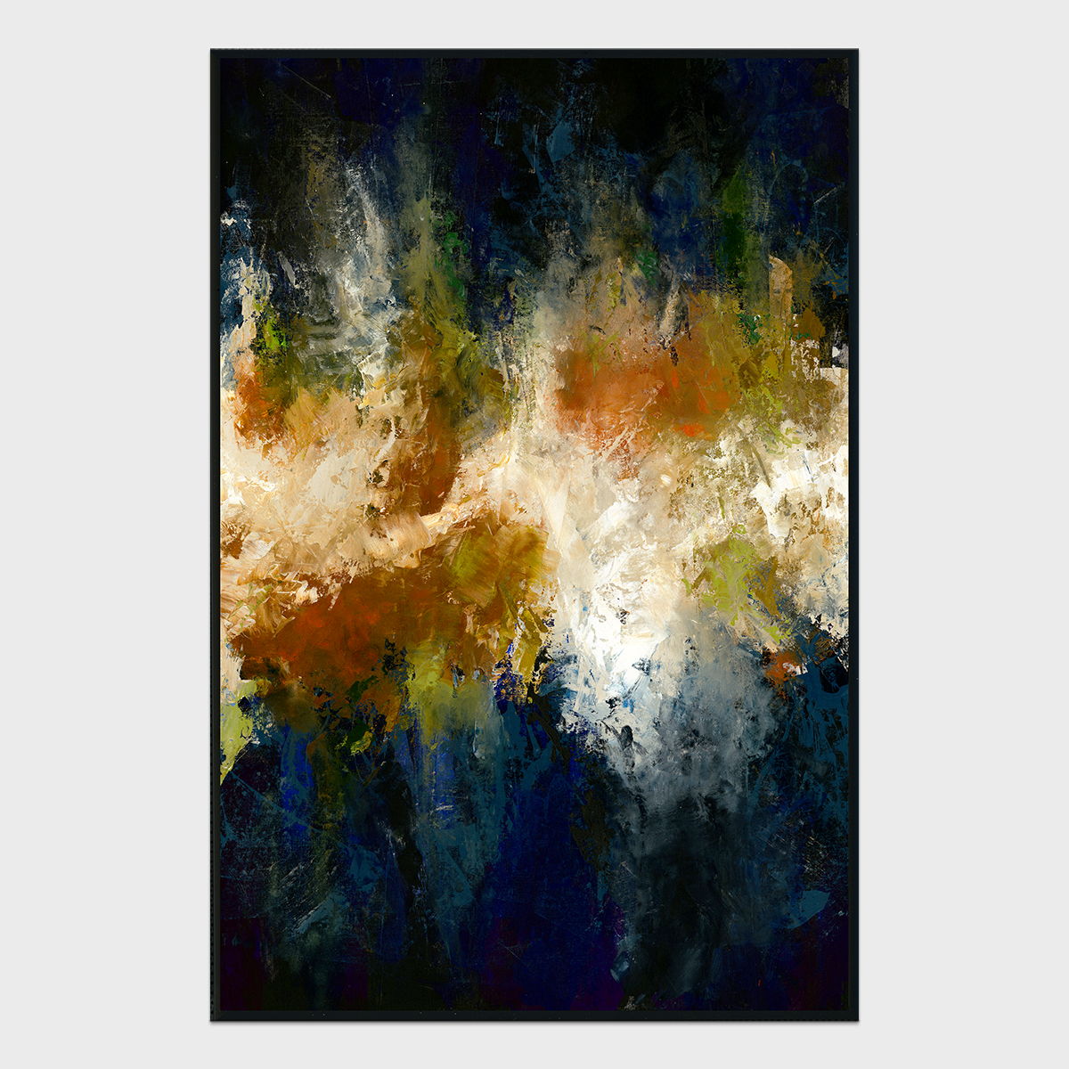 Warren - 48" x 72" Painting Art by Buddy Whitlock - Blue
