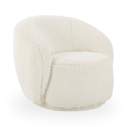 Adley - Plush Swivel Accent Chair