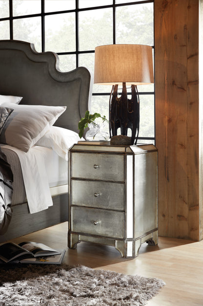 Arabella - Mirrored 3-Drawer Nightstand