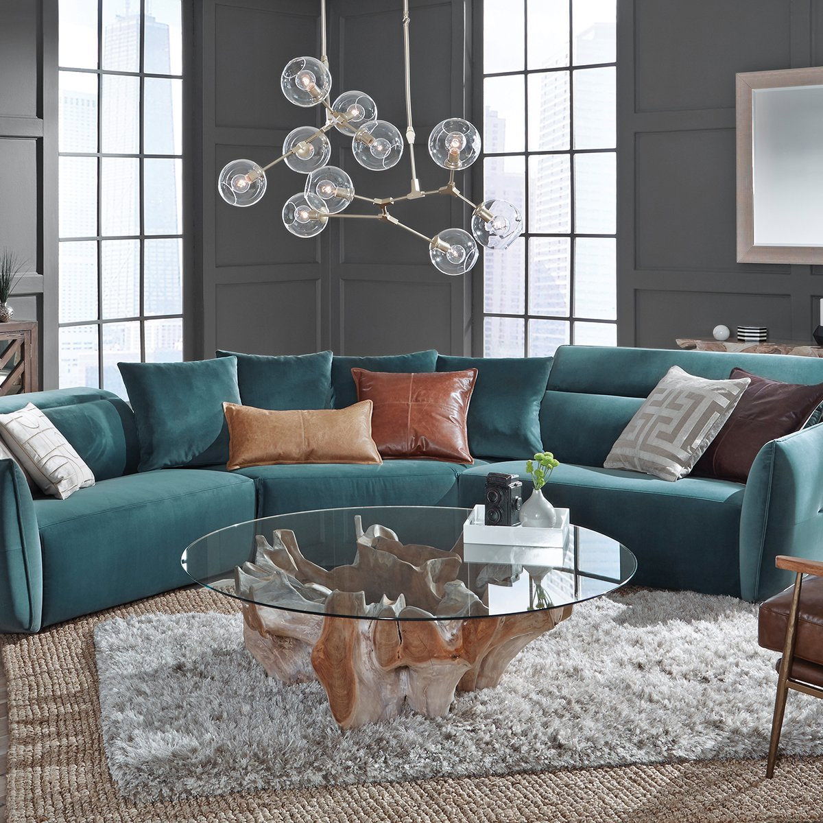 Hailey - Coffee Table - Natural White Wash
