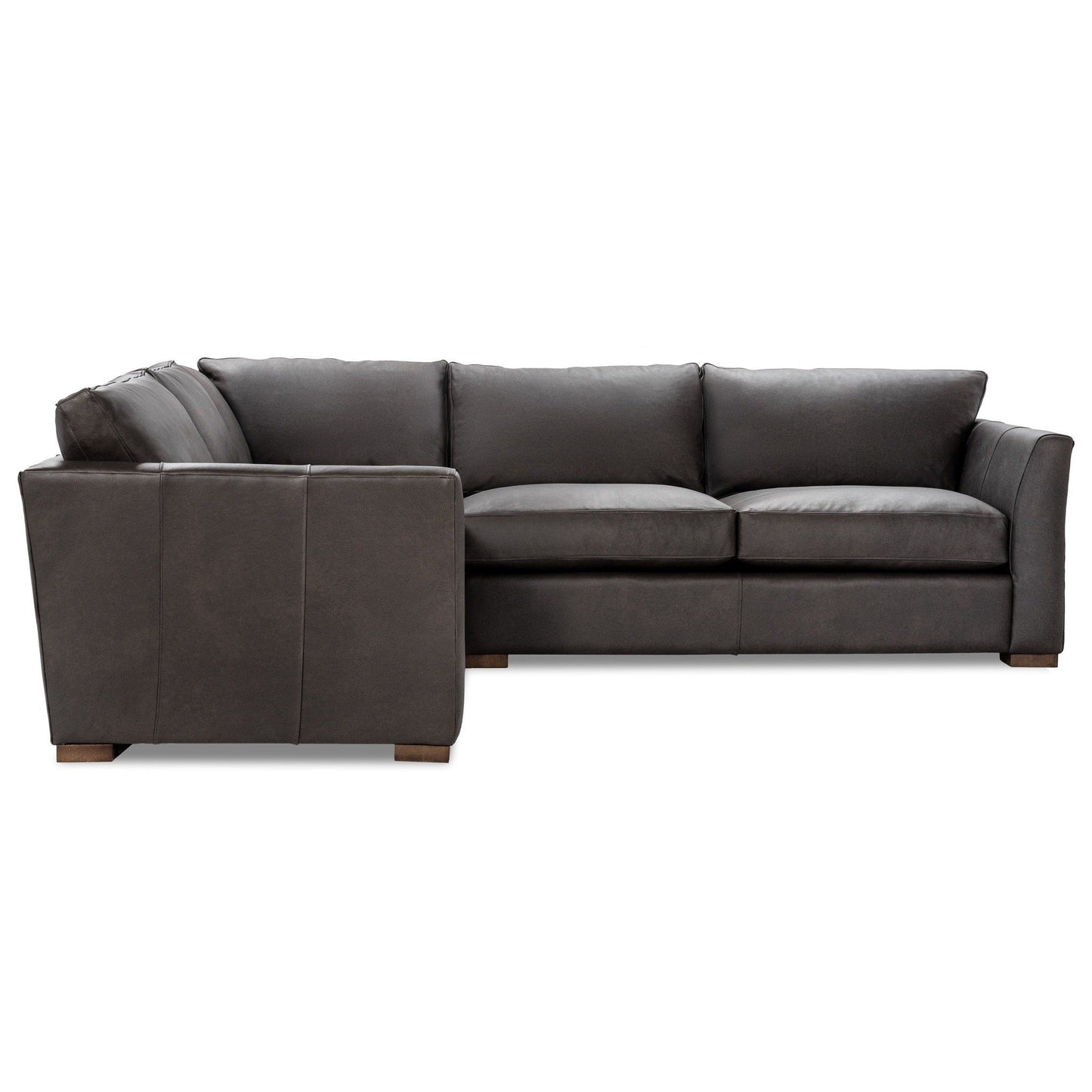 Bryson - Top Grain Leather 3 Piece Sectional - Lush-Chocolate
