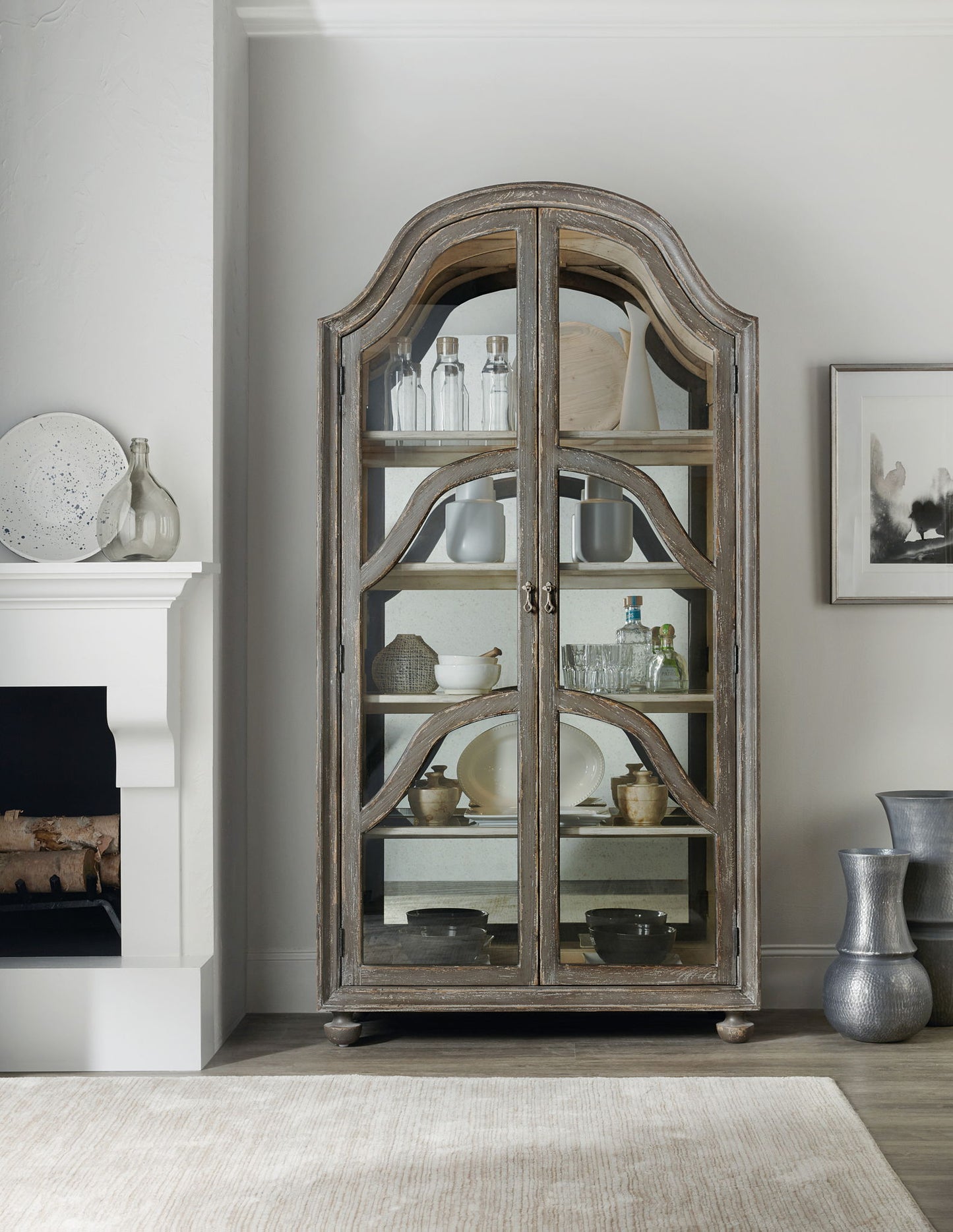 Alfresco - Costa Display Cabinet - Dark Gray
