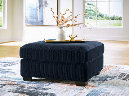 SimpleJoy - Oversized Accent Ottoman - Navy