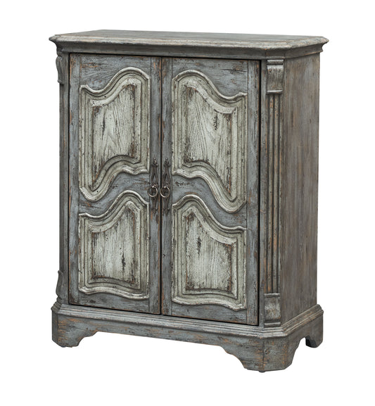 Wyatt - Two Door Wine Cabinet - Kraven Two Tone