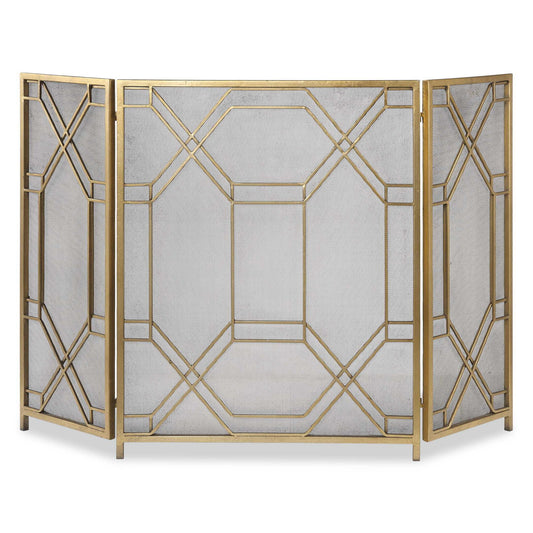 Rosen - Fireplace Screen - Gold