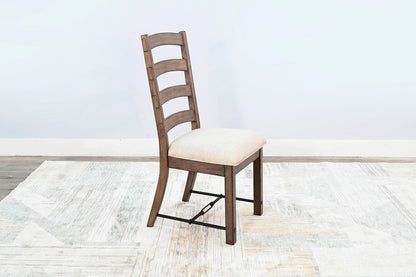 Doe Valley - Yellowstone Ladderback Chair, Cushion Seat (Set of 2) - Buckskin