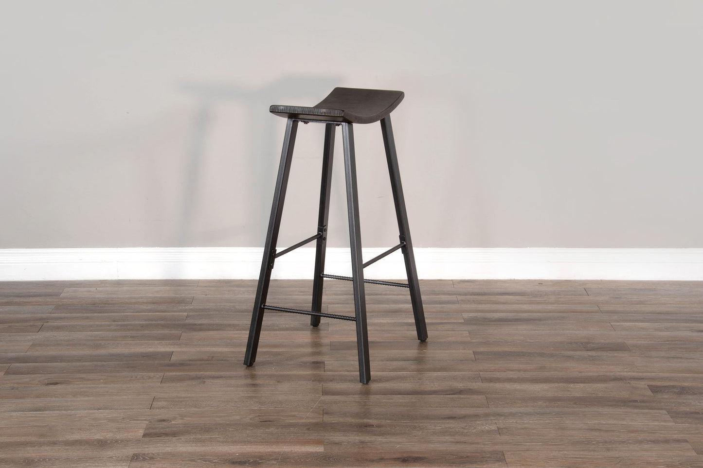 Homestead - Saddle Seat Metal Barstool (Set of 2) - Tobacco Leaf