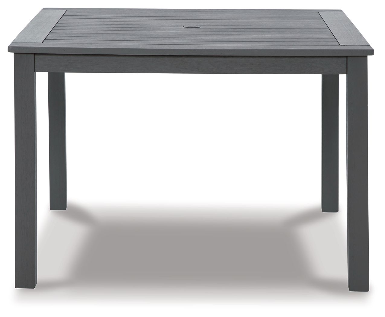 Eden Town - Gray - Square Dining Table W/Umb Opt