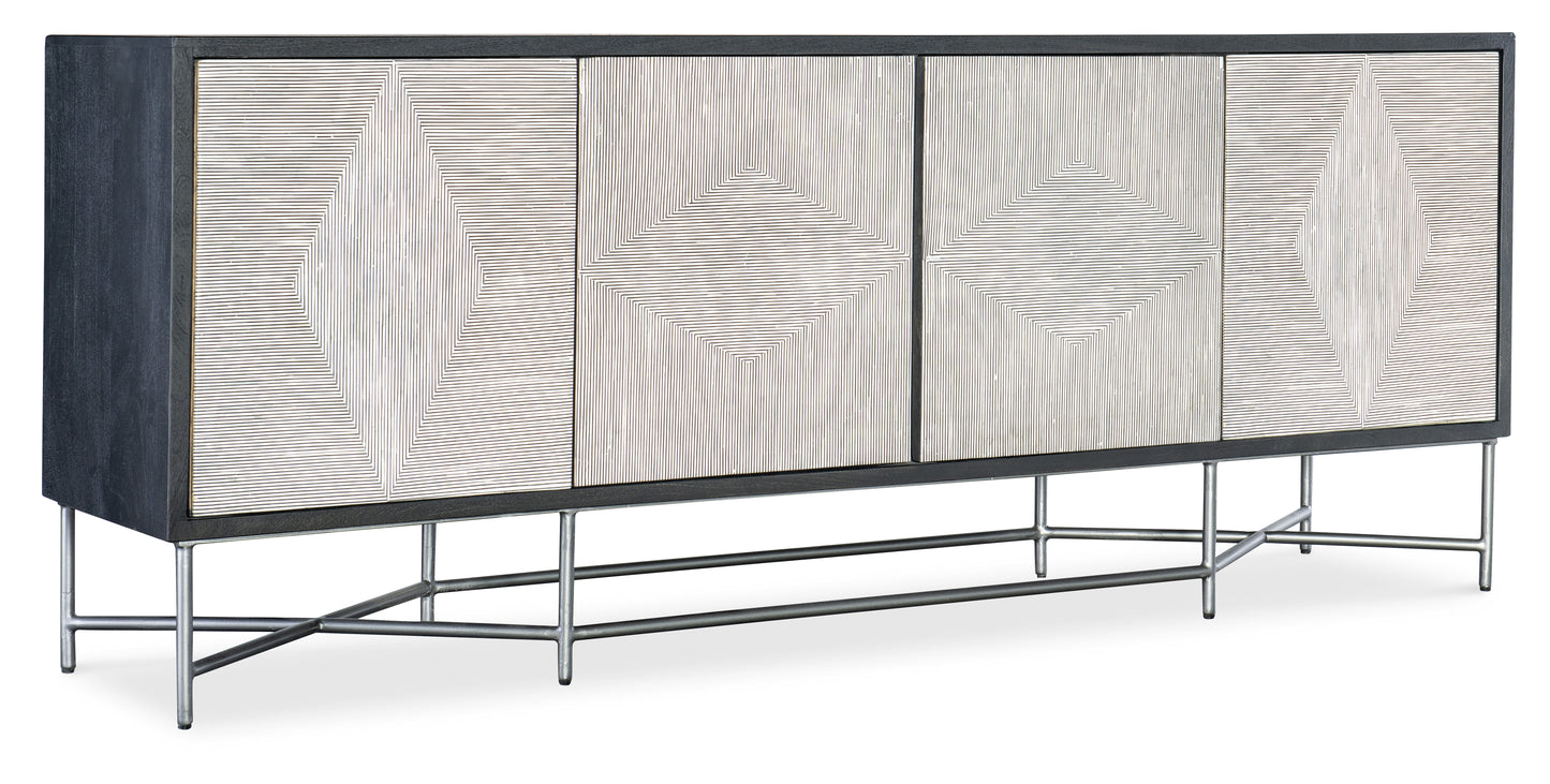 Commerce and Market - Fine Lines Credenza - Dark Gray