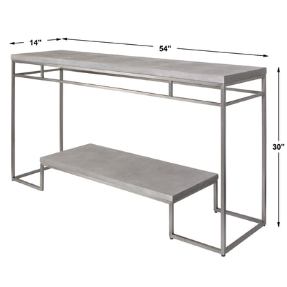 Clea - Console Table - Pearl Silver