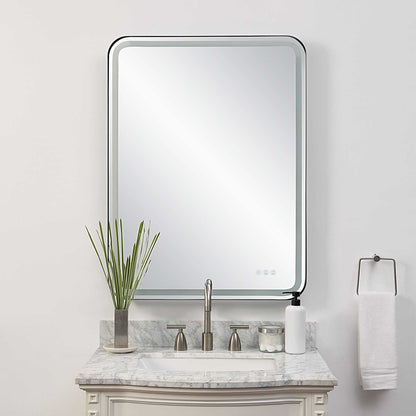 Crofton - Lighted Large Mirror - Black