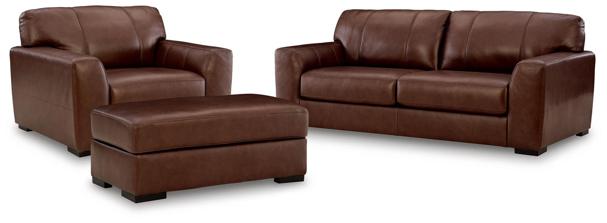 Brogliano - 3 Pc. - Sofa, Oversized Chair And Ottoman - Canyon