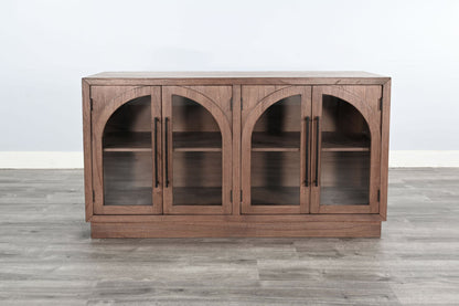 Double Arch Accent Cabinet - Cinder